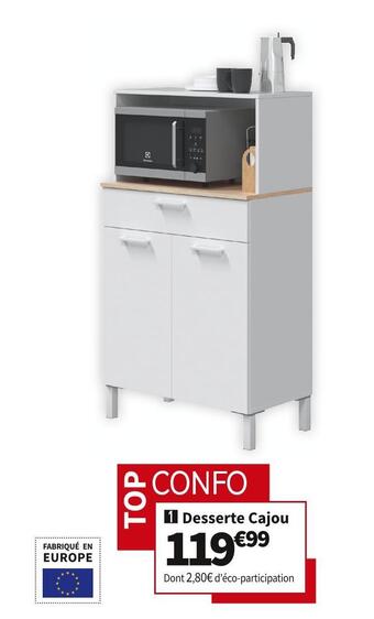 Conforama Desserte cajou offre