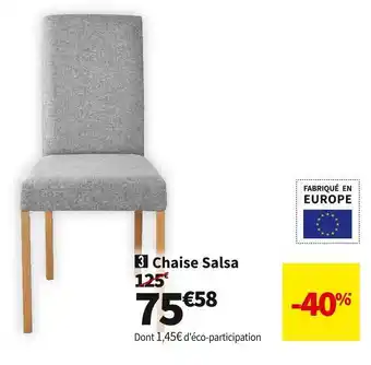 Conforama Chaise salsa offre