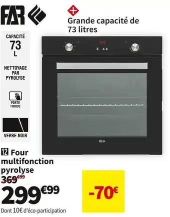 Conforama Far  four multifonction pyrolyse fmp7520ns offre