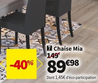 Conforama Chaise mia offre