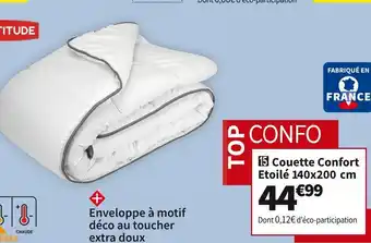 Conforama Nightitude couette confort etoilé 140x200 cm offre