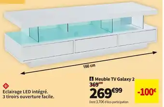 Conforama Meuble tv galaxy 2 offre
