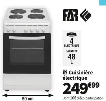 Conforama Far cuisinière électrique ce5060s21w offre
