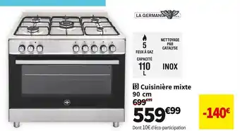 La germania cuisinière mixte 90 cm bc1x
