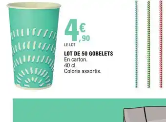 Loit De 50 Gobelets