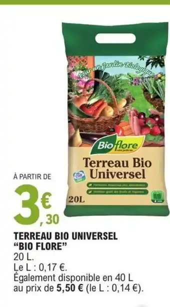 E.Leclerc Terreau Bio Universel "Bio Flore" offre