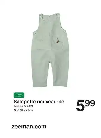 Zeeman Salopette Nouveau-né offre