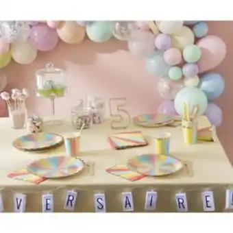 La Foir'Fouille 8 assiettes berlingot - 23 cm - multicolore offre