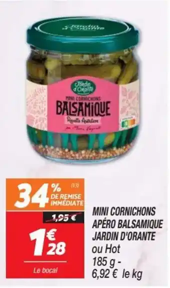 Netto Mini cornichons apéro balsamique jardin d'orante offre