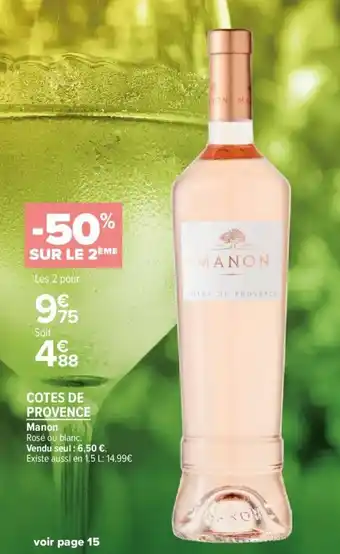 Carrefour Market Cotes de provence offre