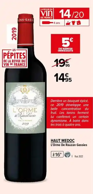 Carrefour Market Haut medoc offre