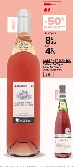 Carrefour Market Cabernet d'anjou offre
