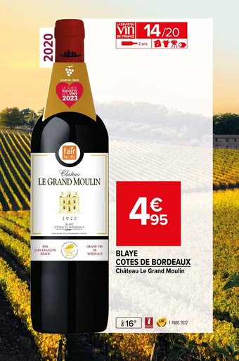 Carrefour Market Blaye cotes de bordeaux offre