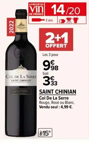 Carrefour Market Saint chinian offre