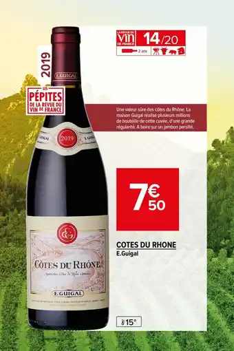 Carrefour Market Cotes du rhone offre