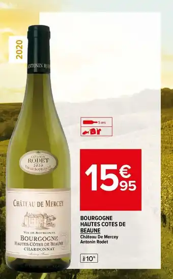 Carrefour Market Bourgogne hautes cotes de beaune offre