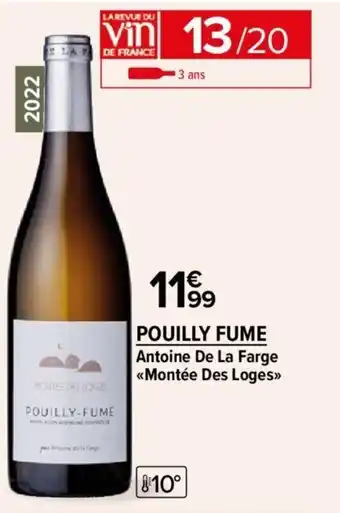 Carrefour Market Pouilly fume offre