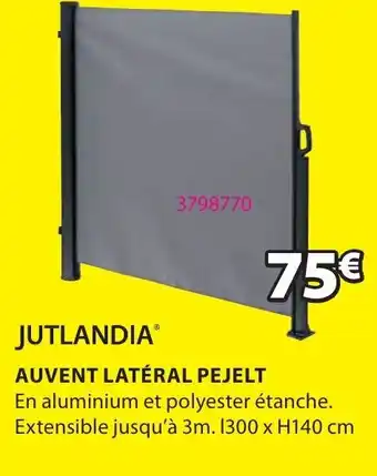 JYSK Auvent Latéral Pejelt offre