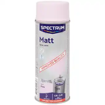 Action Peinture rose en aérosol spectrum offre