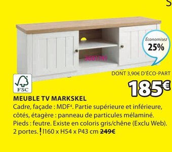 JYSK Meuble TV Markskel offre