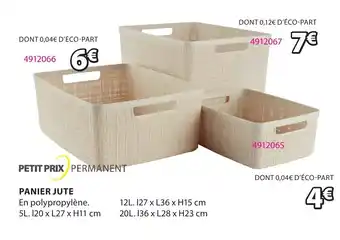 JYSK Panier Jute offre