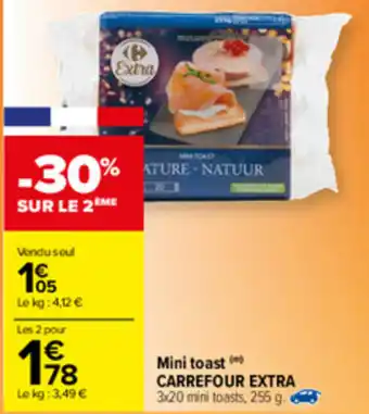 Carrefour Mini Toast Carrefour Extra offre