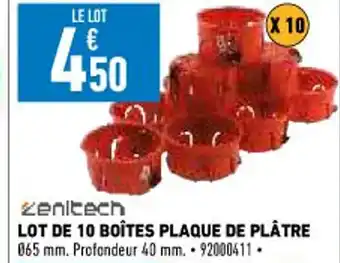 Brico Cash Lot de Boîtes Plaque de Plâtre offre