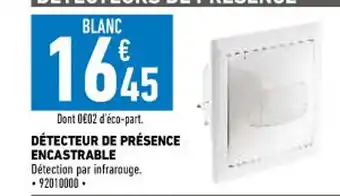 Détecteur De Présence Encastrable
