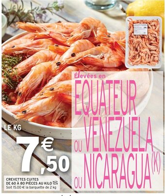 Intermarché Hyper Crevettes cuites offre