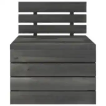 E.Leclerc Brico Vidaxl canapé palette de milieu de jardin bois de pin gris foncé offre