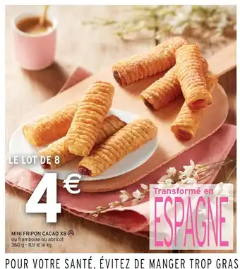 Intermarché Hyper Mini fripon cacao x8 offre