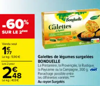 Carrefour Gaiettes De Légumes Surgelées offre