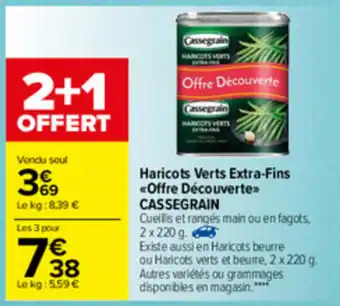 Carrefour Haricots Verts Extra-Fins offre