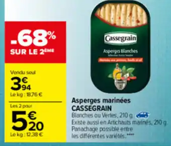 Carrefour Asperges Marinées offre