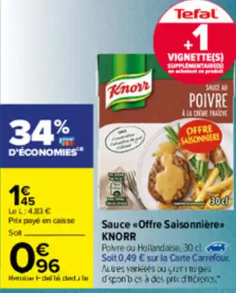Carrefour Sauce Offre Saisonnière offre