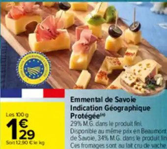 Carrefour Emmental De Savoie Indication offre