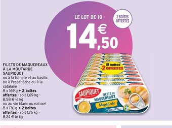 Intermarché Hyper Filets de maquereaux a la moutarde saupiquet offre