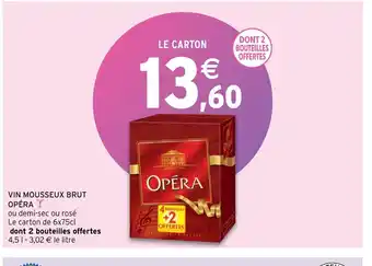 Intermarché Hyper Vin mousseux brut opera offre