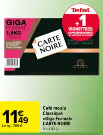 Carrefour Café Moulu Clasique offre