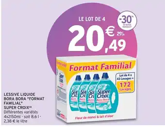 Intermarché Hyper Lessive liquide bora bora format familial super croix offre