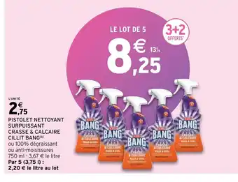 Pistolet nettoyant surpuissant chasse & calcaire cillit bang