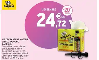 Intermarché Hyper Kit decrassant moteur diesel 2x300ml bardahl offre
