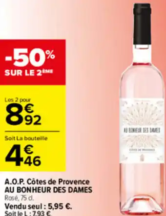 Carrefour A.O.P. Côtes De Provence offre