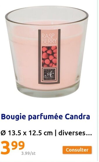 Action Bougie parfumee candra offre