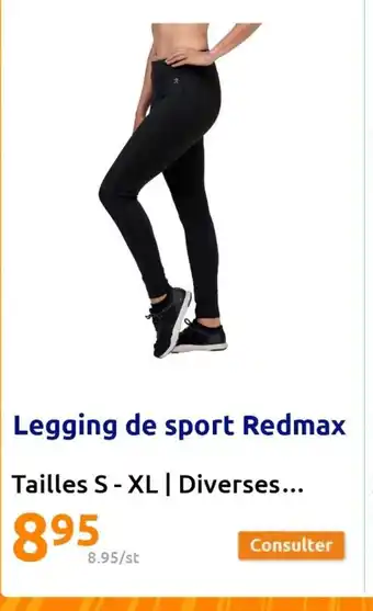 Action Legging de sport redmax offre