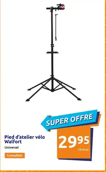 Action Pied d'atelier velo walfort offre