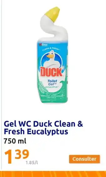 Action Gel wc duck & clean & fresh eucalyptus offre