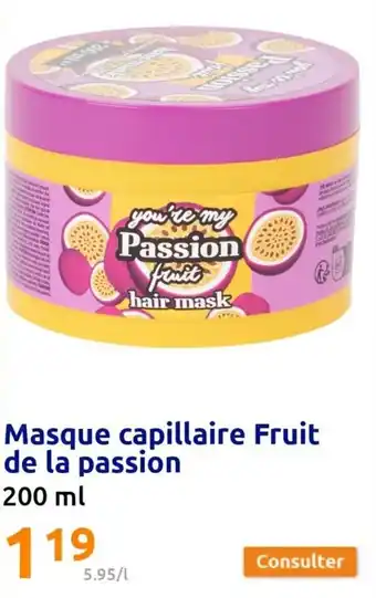Action Masque capillaire fruit de la passion offre