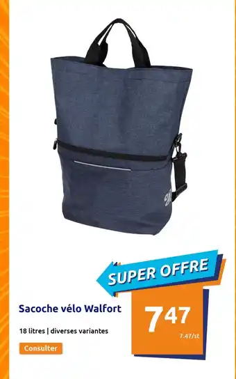 Action Sacoche velo walfort offre