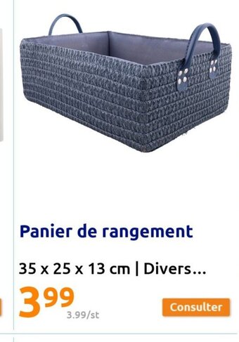 Action Panier de rangement offre